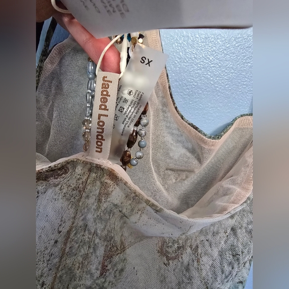 Jaded London Vida Backless Maxi Dress With Shell Trim in Marine XS - Picture 5 of 12